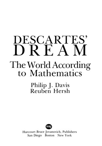 Descartes' Dream: The World According to Mathematics