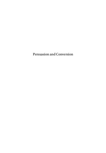 Persuasion and Conversion: Essays on Religion, Politics, and the Public Sphere in Early Modern England