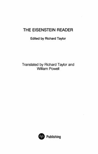 The Eisenstein Reader