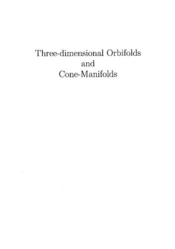 Three-dimensional Orbifolds and Cone-Manifolds