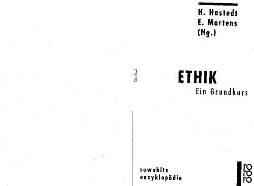 Ethik. Ein Grundkurs