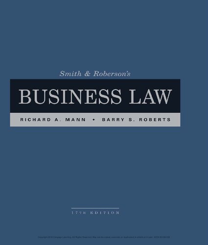 Smith and Roberson’s Business Law