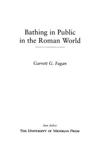 Bathing in Public in the Roman World