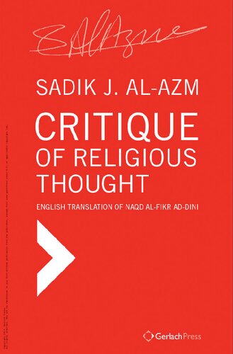 Critique of Religious Thought