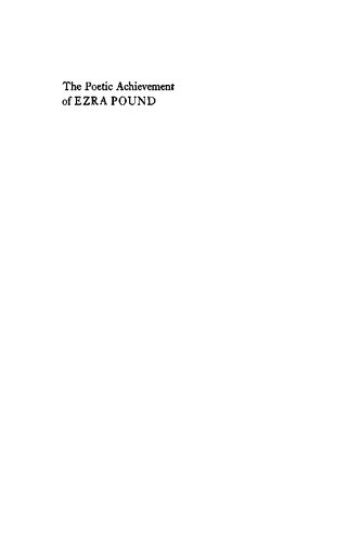 The Poetic Achievement of Ezra Pound