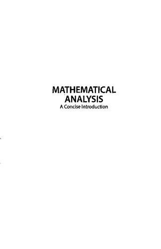 Mathematical Analysis: A Concise Introduction