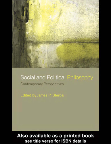 Social and Political Philosophy: Contemporary Perspectives