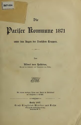 Die Pariser Kommune unter den Augen der deutschen Truppen