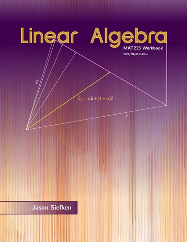 Linear Algebra - MAT223 Workbook