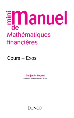 Mini Manuel de Mathématiques financières - 2ed