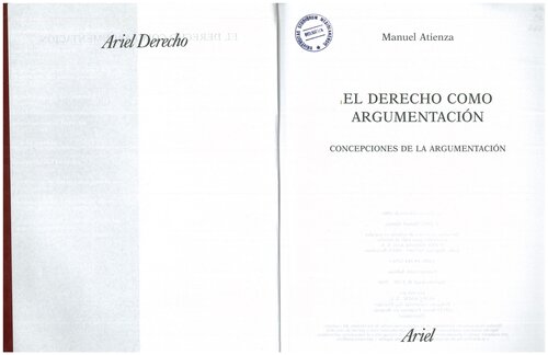 El Derecho como Argumentacion