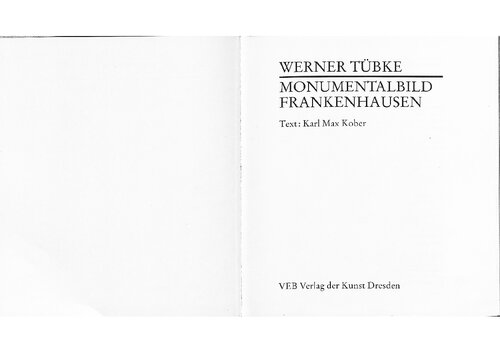 Werner Tübke: Monumentalbild Frankenhausen (German Edition)