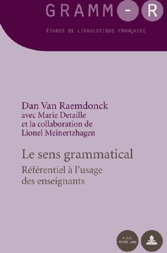 Le sens grammatical_ Référentiel à l’usage des enseignants