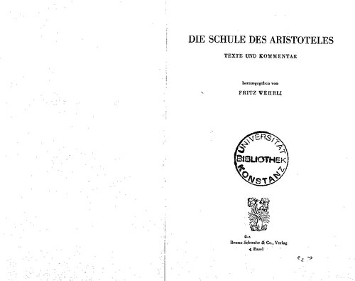 Die Schule des Aristoteles, Texte und Kommentar, 7: Herakleides Pontikos