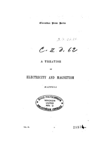 A Treatise on Electricity and Magnetism