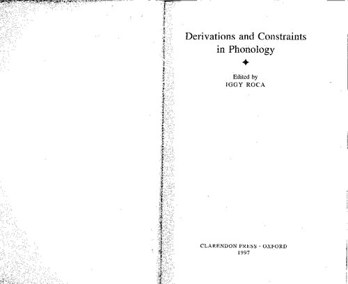 Derivations and constraints in phonology