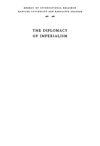 The Diplomacy of Imperialism, 1890-1902