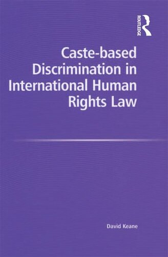 Caste-based Discrimination in International Human Rights Law