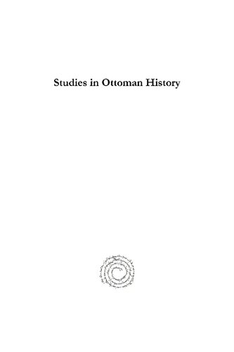 Studies in Ottoman History: In Honor of Professor V. L. Ménage