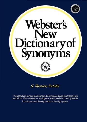 Webster's New Dictionary of Synonyms