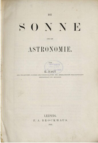 Die Sonne und die Astronomie