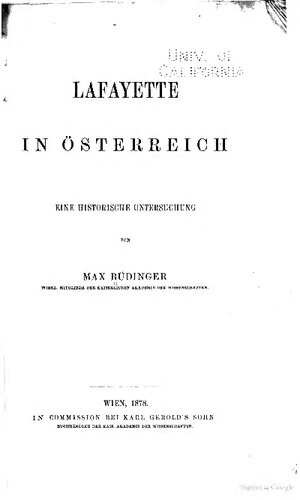 Lafayette in Österreich, eine historische Untersuchung