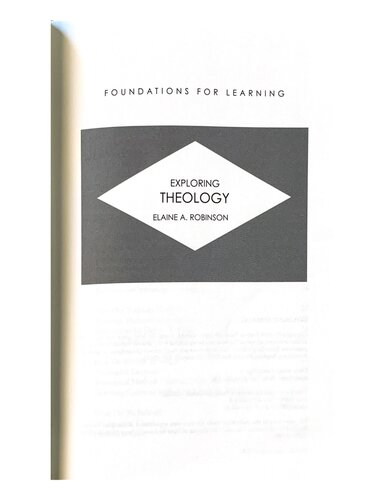 Exploring Theology (Foundations for Learning)