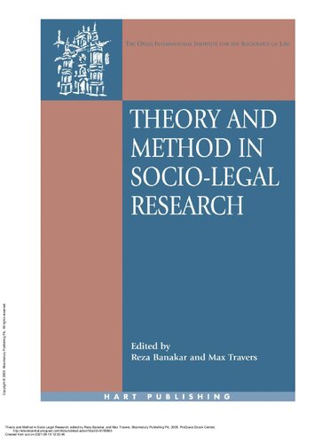 Theory and method in socio-legal research