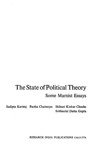 The State of Political Theory: Some Marxist Essays