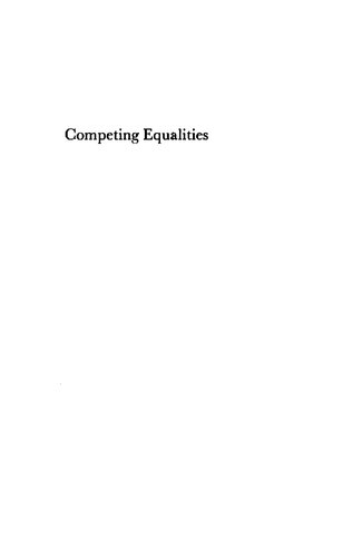 Competing Equalities: Law and the Backward Classes in India