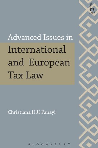 Advanced issues in international and European tax law