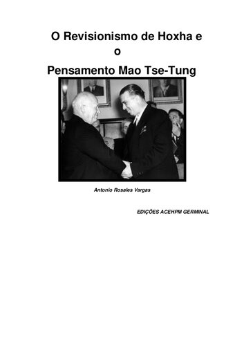 O Revisionismo de Hoxha e o Pensamento Mao Tse-Tung