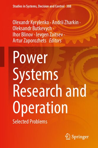 Power Systems Research and Operation: Selected Problems