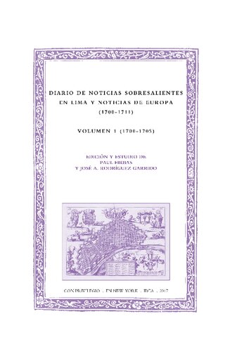 Diario de noticias sobresalientes en Lima y noticias de Europa (1700-1711)