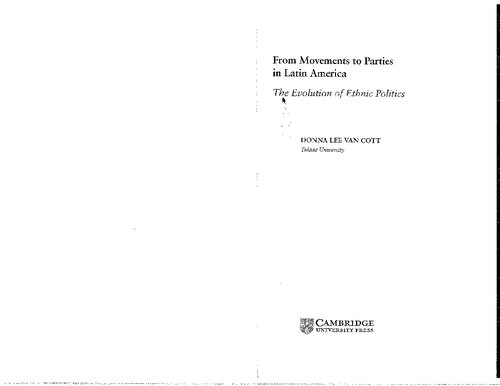 From movements to parties in Latin America: the evolution of ethnic politics