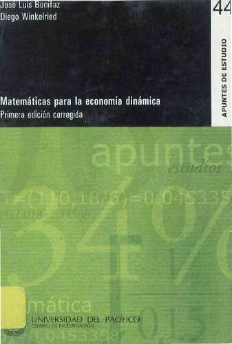 Matemáticas para la economía dinámica