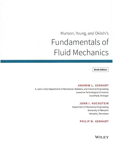 Munson, Young and Okiishi's Fundamentals of Fluid Mechanics