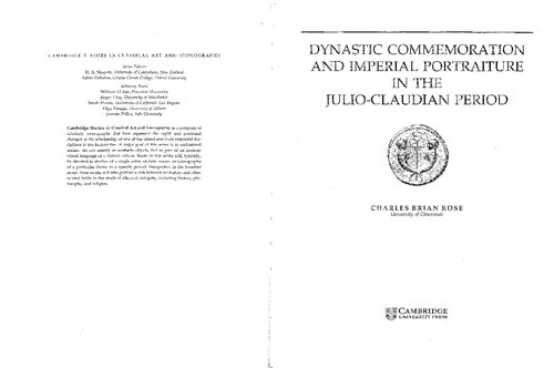 Dynastic Commemoration and Imperial Portraiture in the Julio-Claudian Period