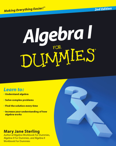 Algebra I For Dummies (For Dummies (Math & Science))