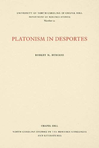 Platonism in Desportes