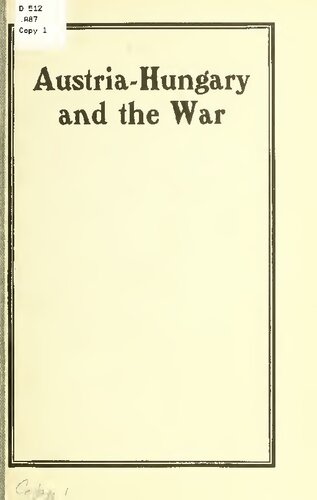 Austria-Hungary and the War