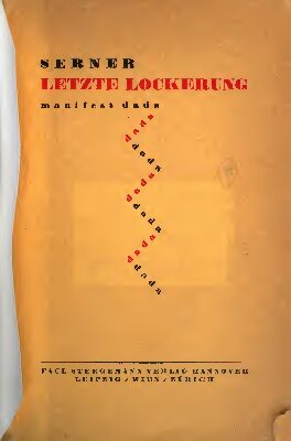 Letzte Lockerung: manifest dada