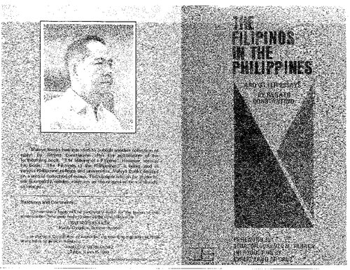 The Filipinos in the Philippines, and other essays.