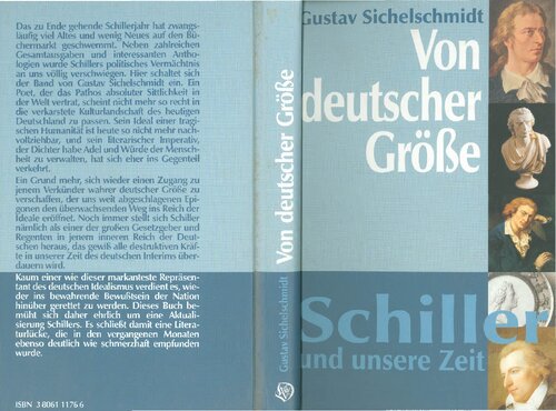 Gustav Sicherlschmidt - Von deutscher Grösse Schiller und unsere Zeit