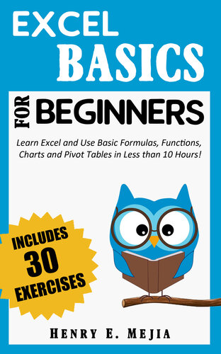 EXCEL BASICS FOR BEGINNERS: Learn Excel and Use Basic Formulas, Functions, Charts and Pivot Tables in Less Than 10 Hours!