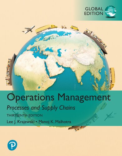 Operations management : processes and supply chains