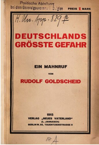 Deutschlands größte Gefahr: Ein Mahnruf