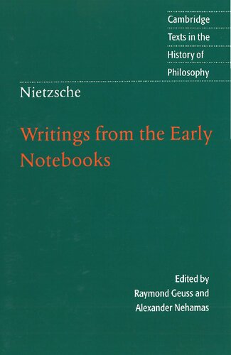 Writings from the Early Notebooks