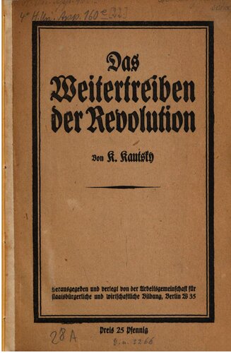 Das Weitertreiben der Revolution