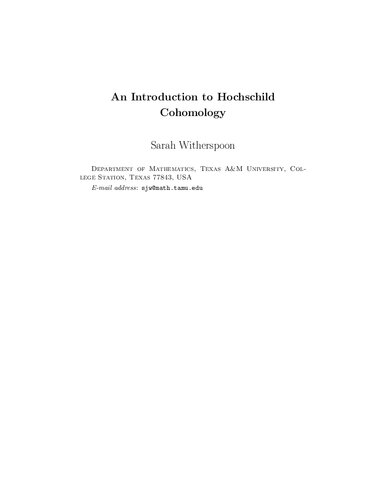 An Introduction to Hochschild Cohomology